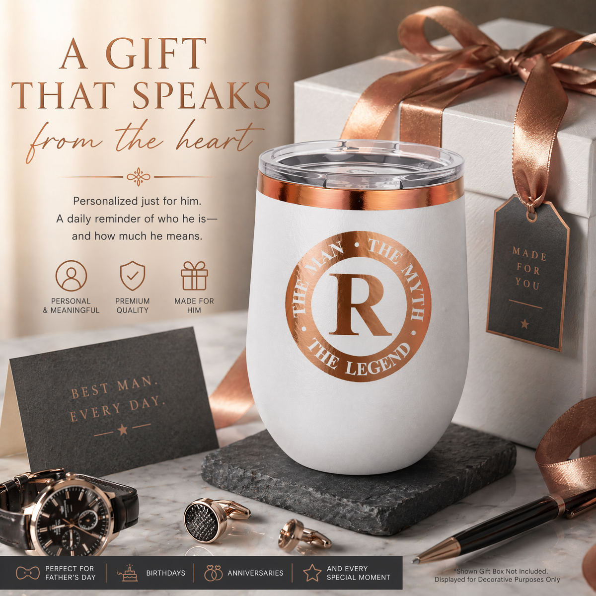 The Legend Collection – Personalized 12 oz Wine Tumbler