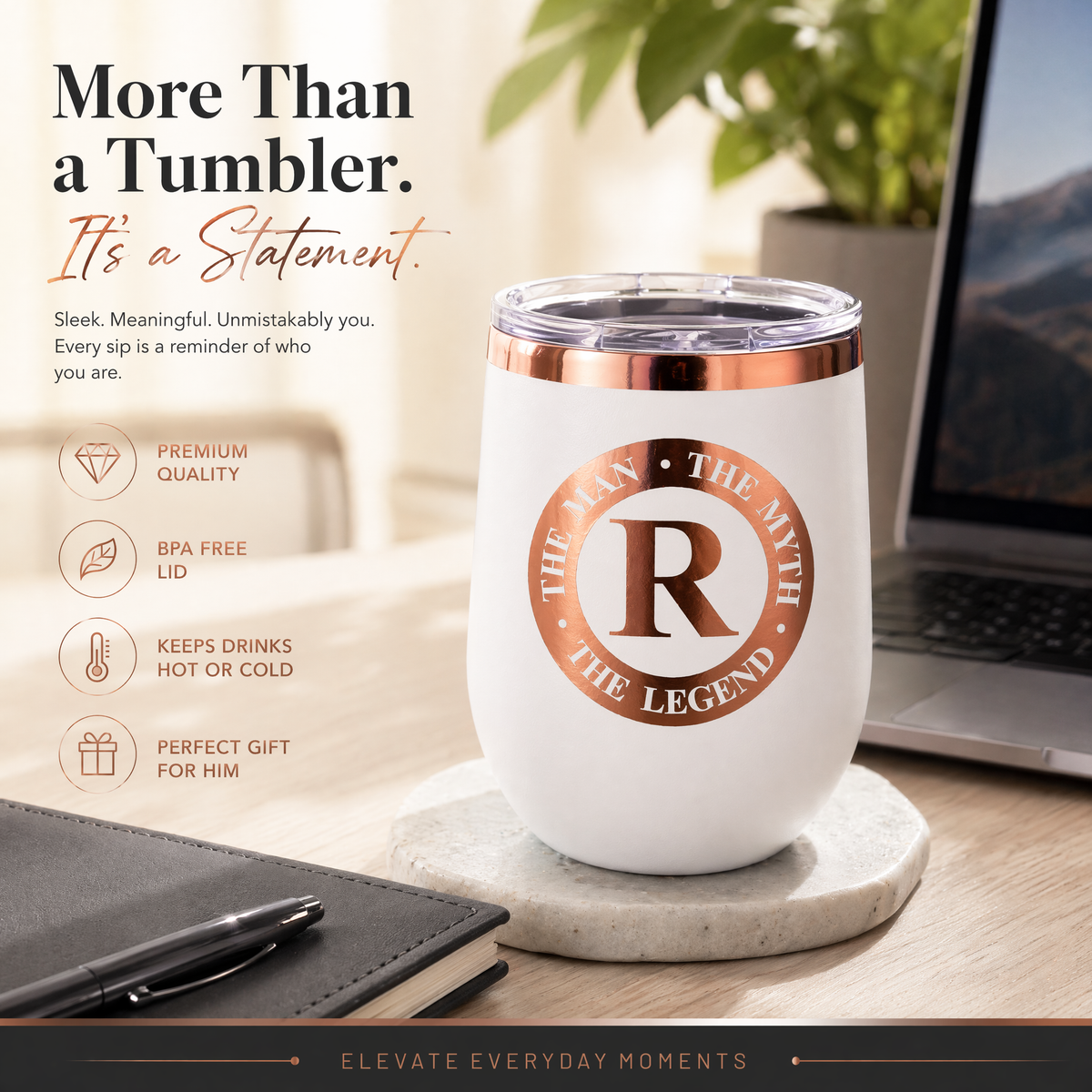 The Legend Collection – Personalized 12 oz Wine Tumbler