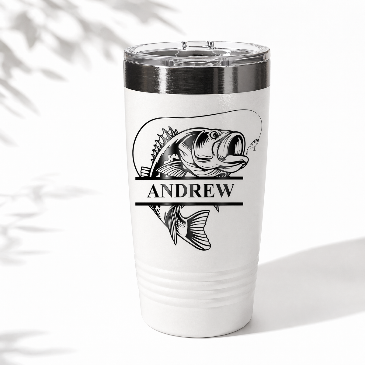 The Angler’s Catch – Personalized 20 oz Fishing Tumbler