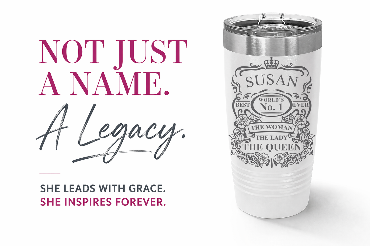 The Queen’s Crown – Personalized Women’s 20 oz Tumbler
