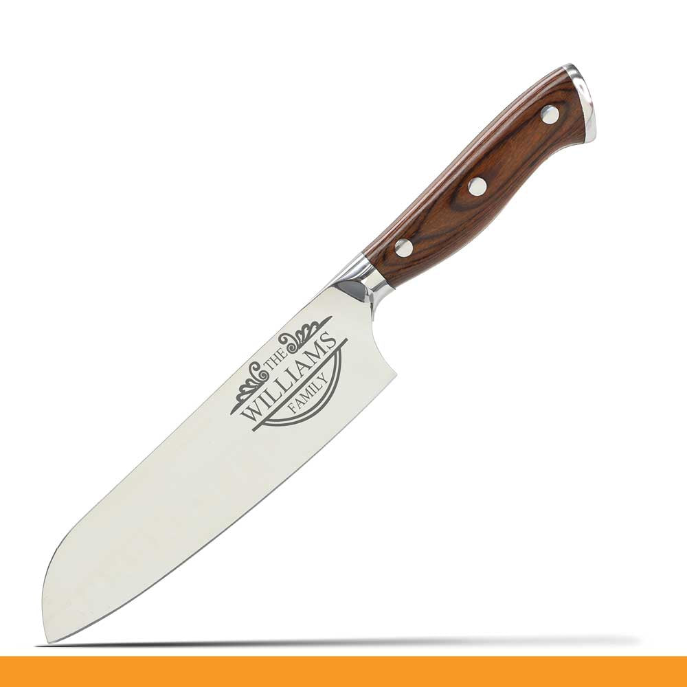 Custom Stainless Steel Kitchen Knife (Family Name)