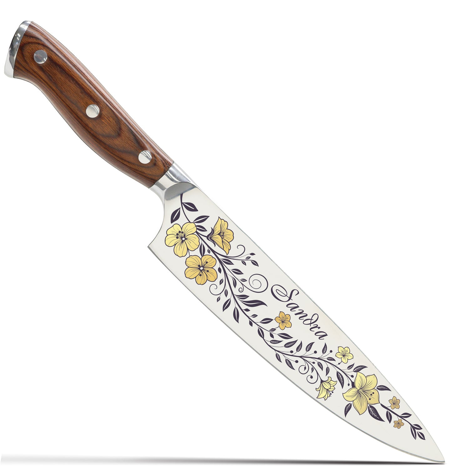 Color Laser Engrave Custom Personalized Chef Knife Exclusive