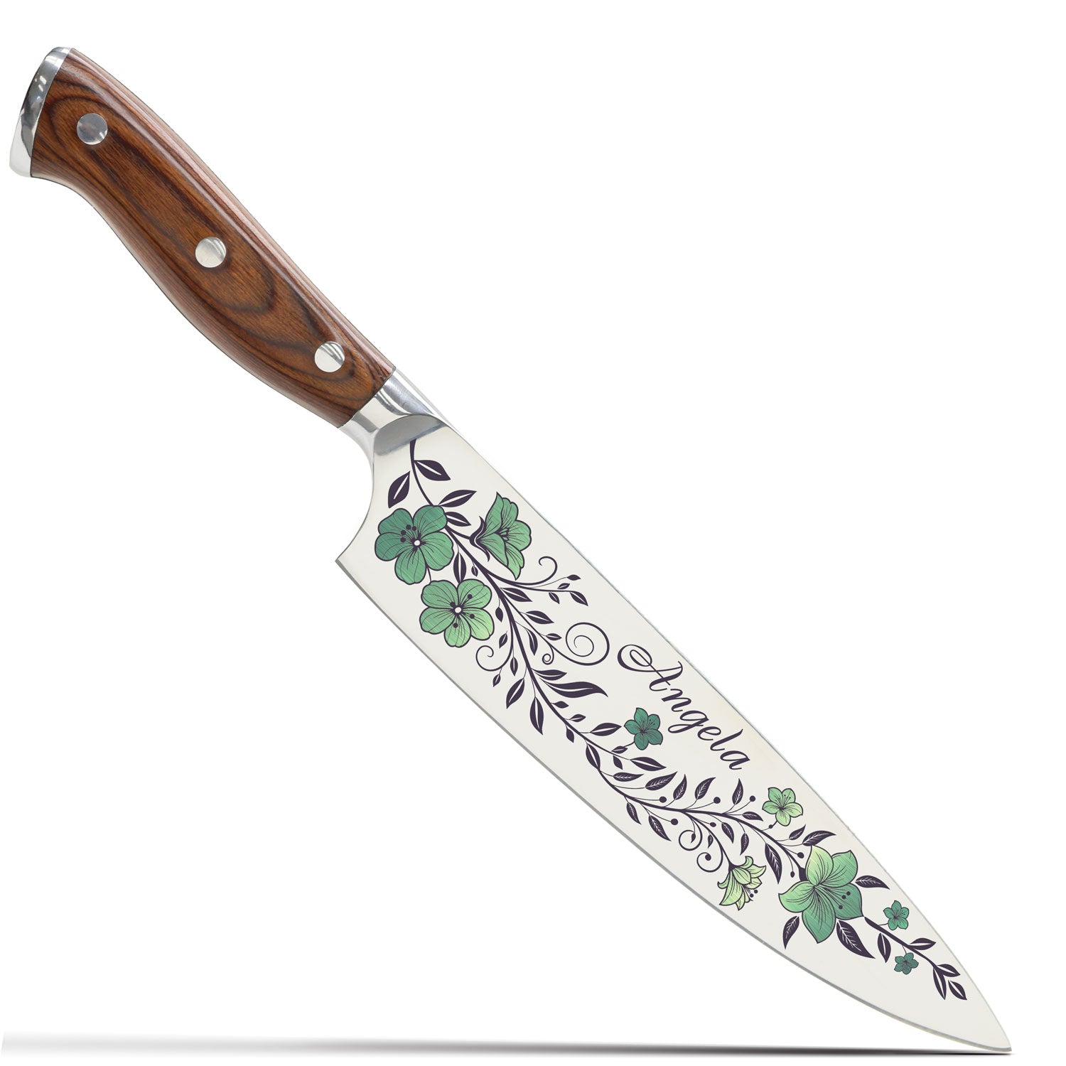 Color Laser Engrave Custom Personalized Chef Knife Exclusive