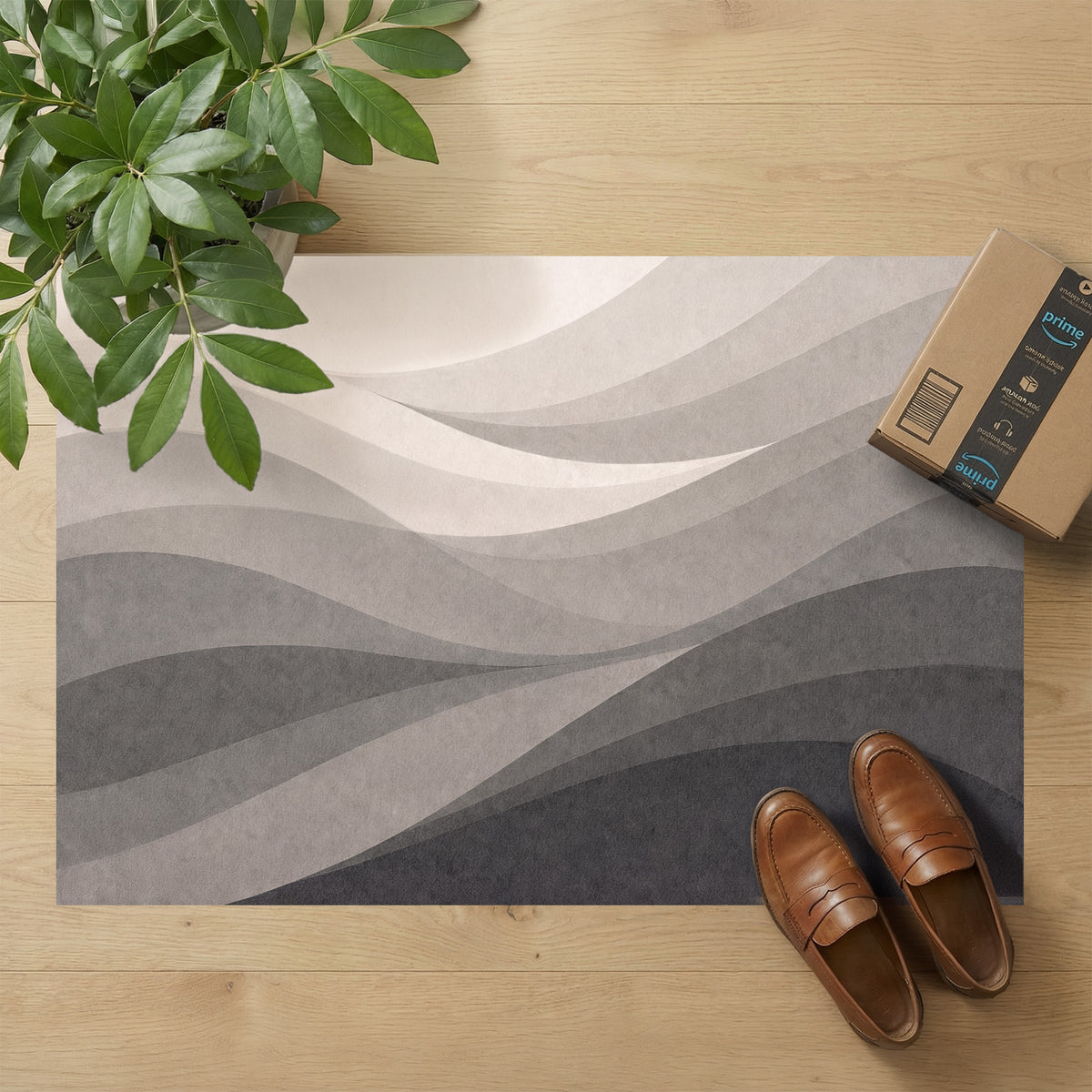 Ultra-Thin Floor Mats 36" x 24" (1/10 Inch Thick)- Design Wave