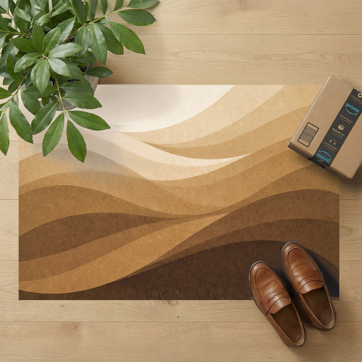 Ultra-Thin Floor Mats 36" x 24" (1/10 Inch Thick)- Design Wave