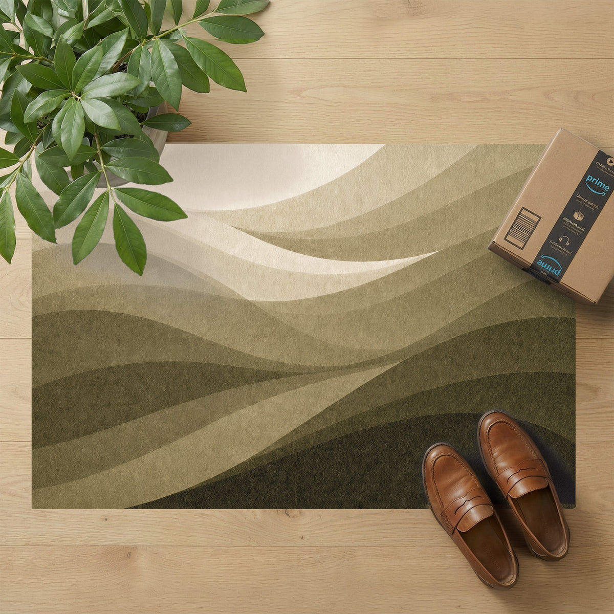 Ultra-Thin Floor Mats 36" x 24" (1/10 Inch Thick)- Design Wave