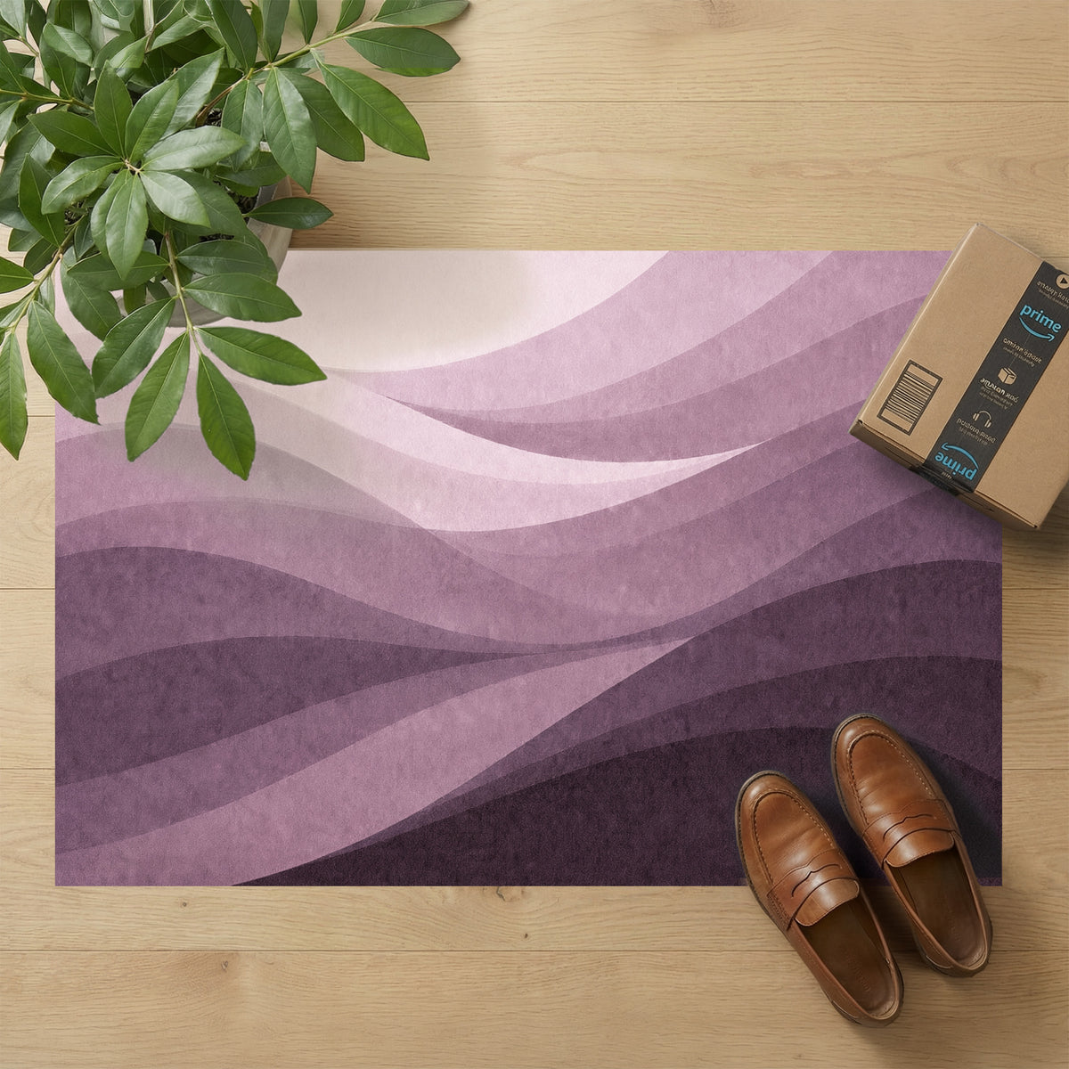 Ultra-Thin Floor Mats 36" x 24" (1/10 Inch Thick)- Design Wave