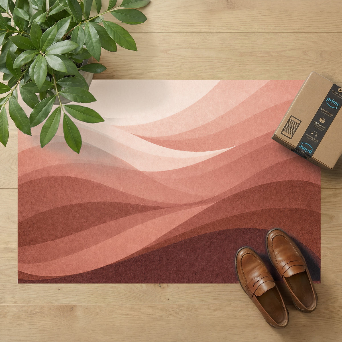 Ultra-Thin Floor Mats 36" x 24" (1/10 Inch Thick)- Design Wave