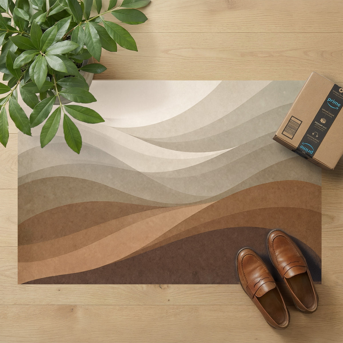 Ultra-Thin Floor Mats 36" x 24" (1/10 Inch Thick)- Design Wave