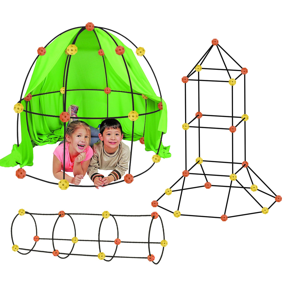 Construction Fort - 77pc set