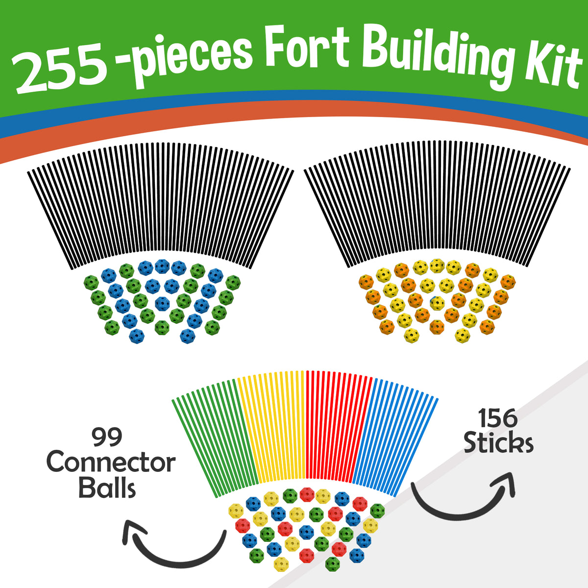 Kids Fort Building Kit SET - Bundle