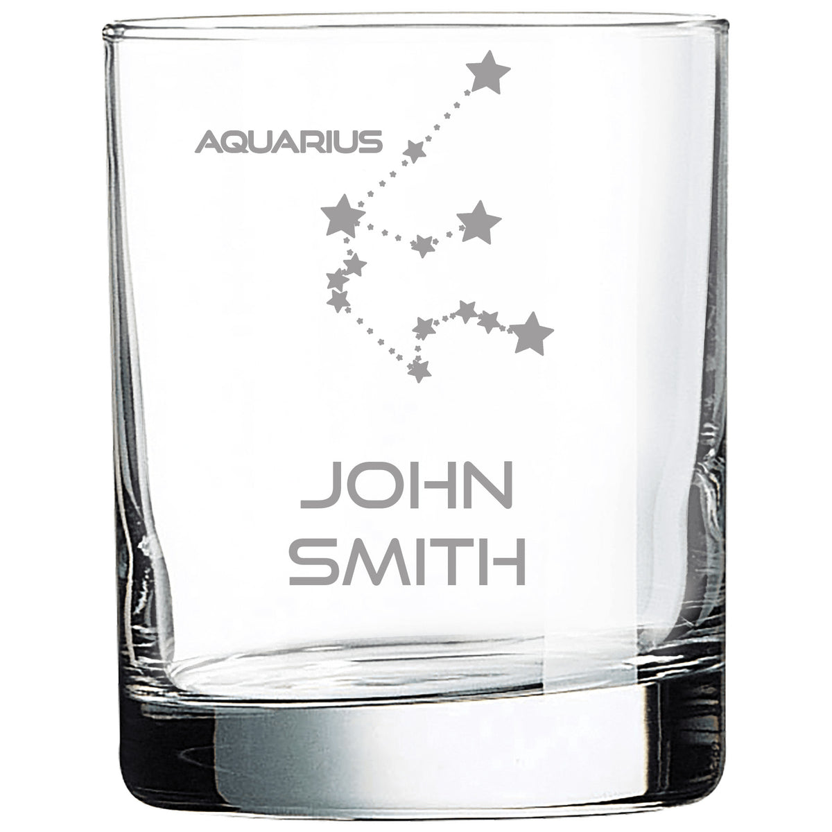 The Zodiac Collection – Personalized 11 oz Astrology Whiskey Glass