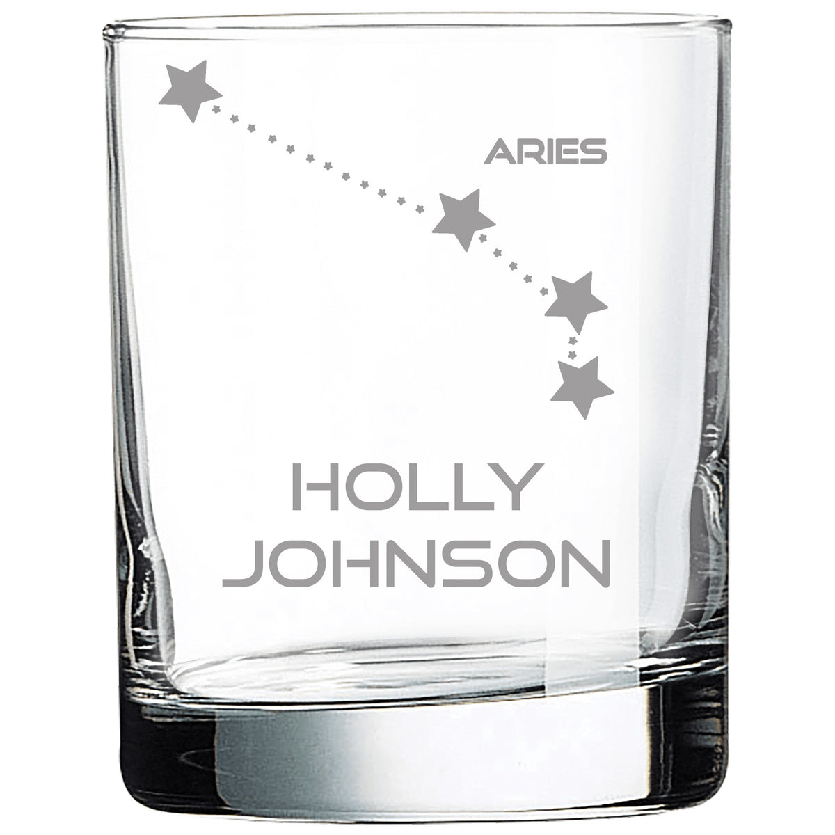 The Zodiac Collection – Personalized 11 oz Astrology Whiskey Glass