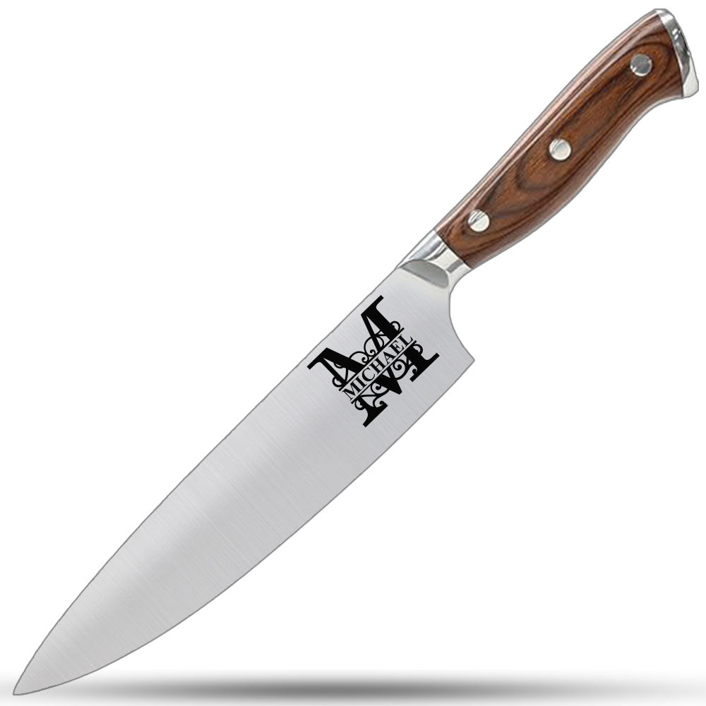 The Heritage Monogram – Personalized Chef Knife