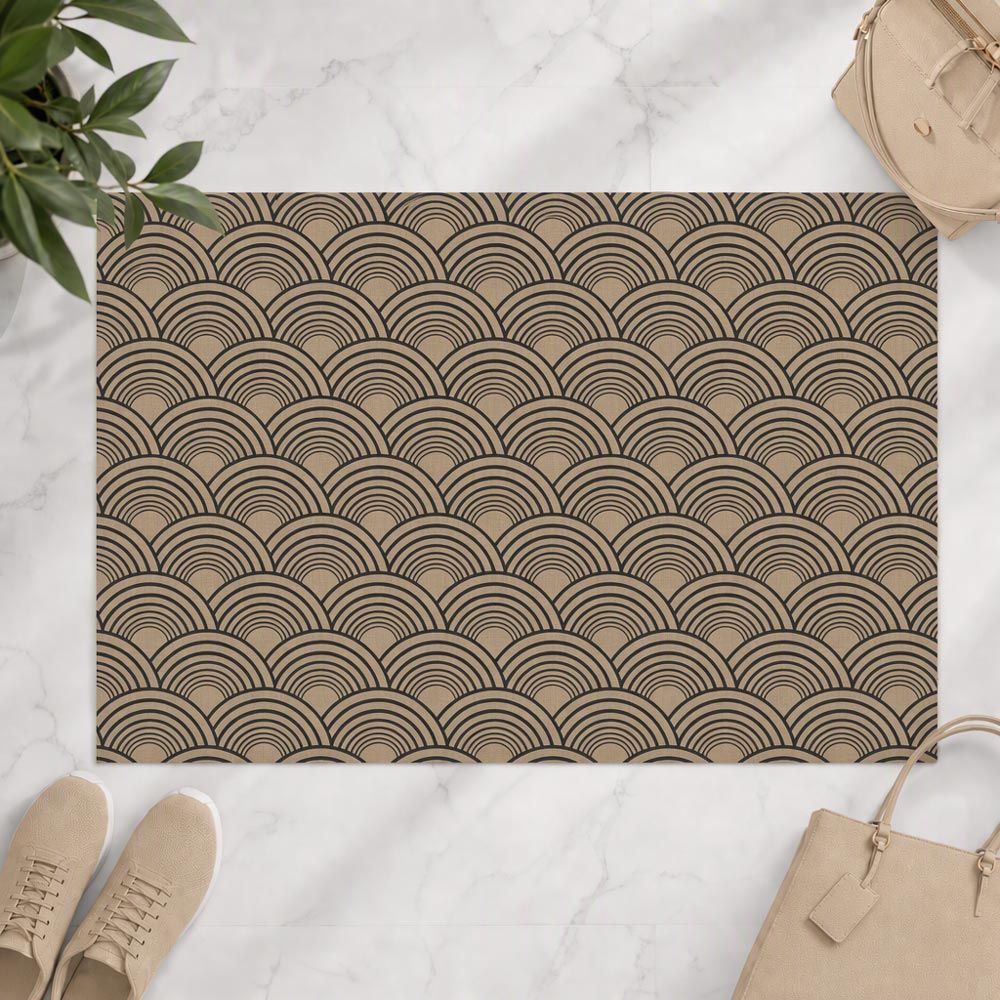 Art Deco ultra-thin floor mat