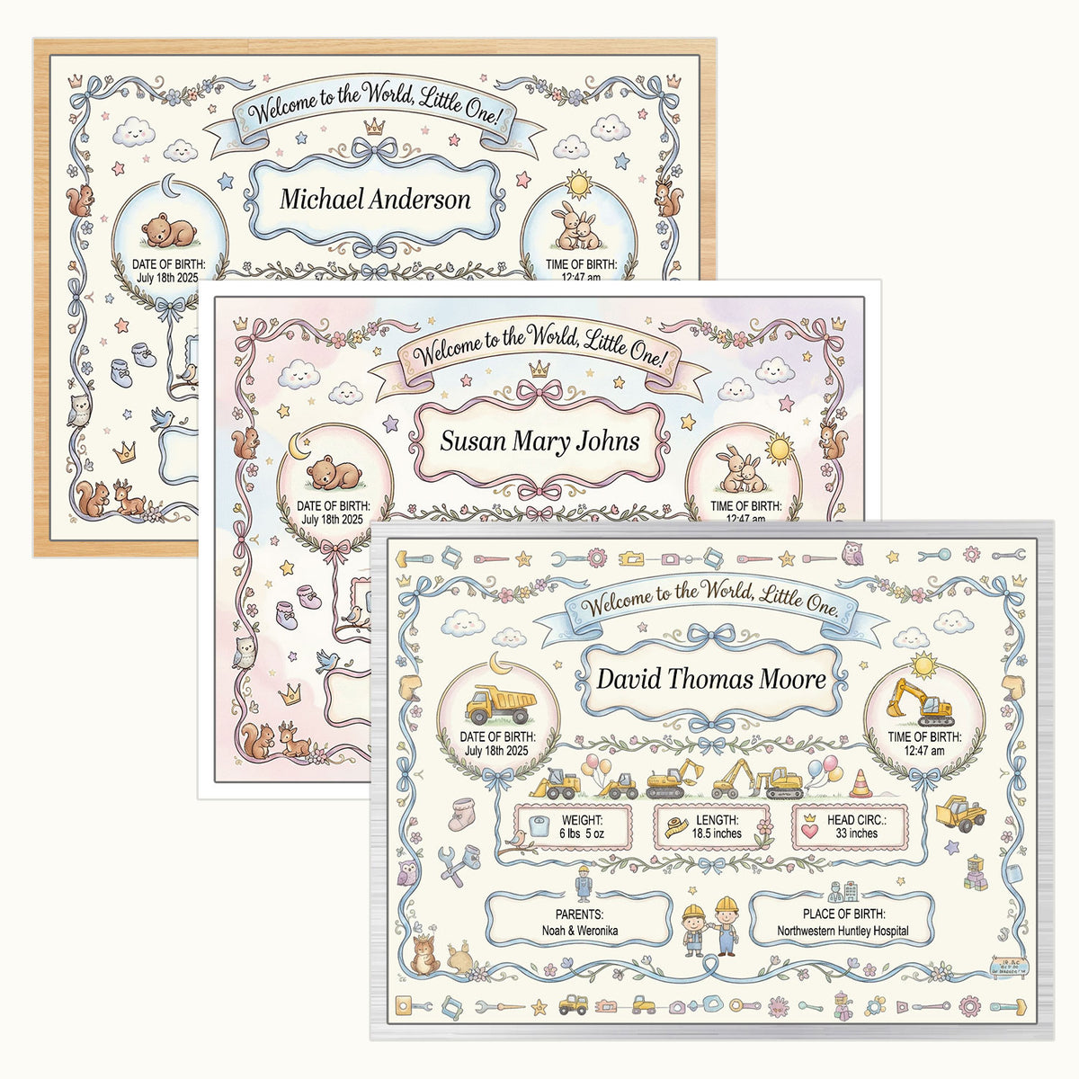 Personalized Birth Certificate Canvas – A Timeless Keepsake