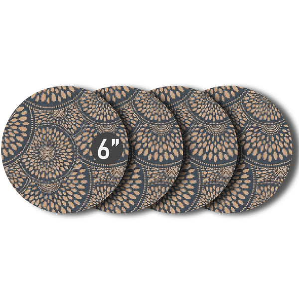 Plant Coasters Set Of Four Multiply  Colors and Pattern and Sizes