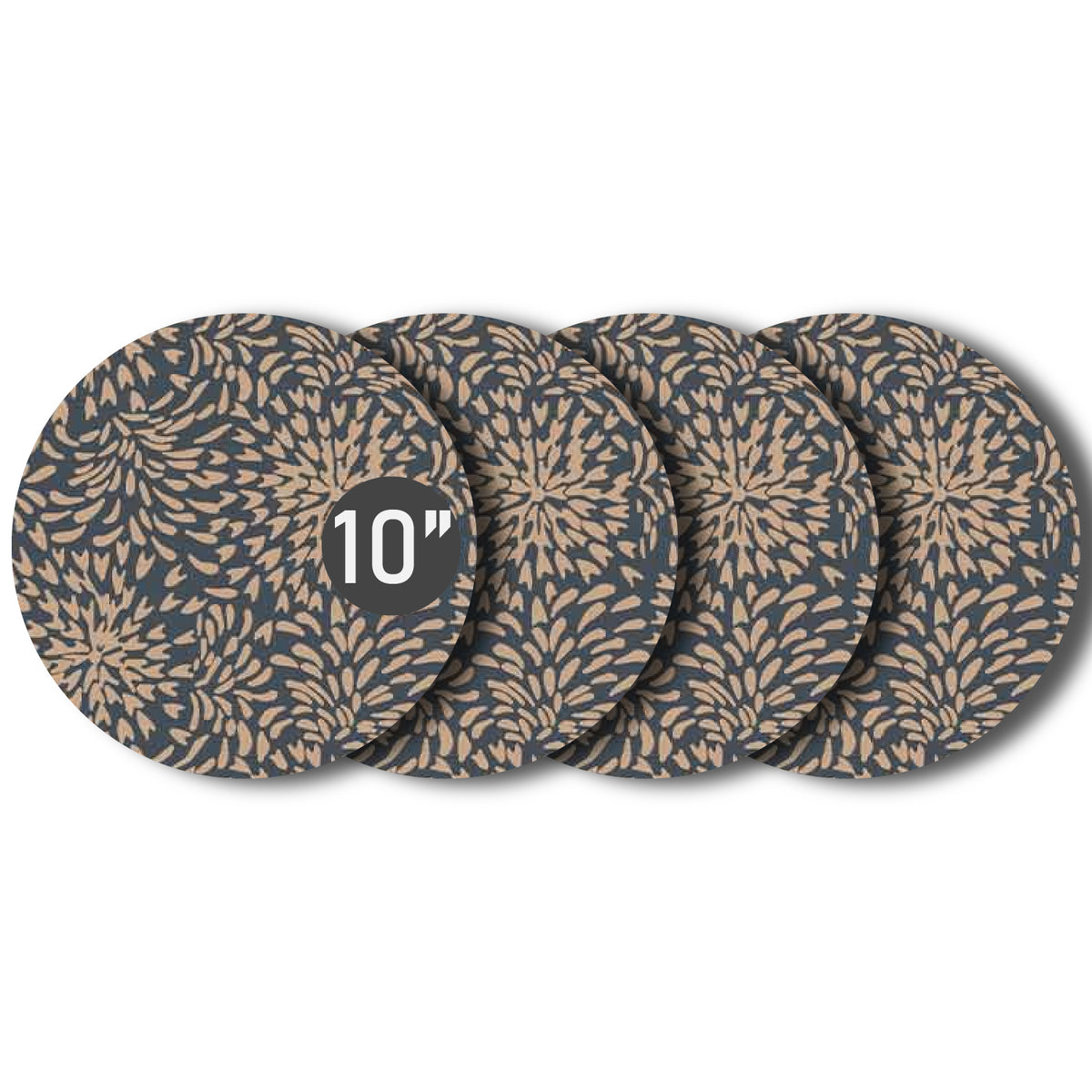 Plant Coasters Set Of Four Multiple Colors and Pattern and Sizes