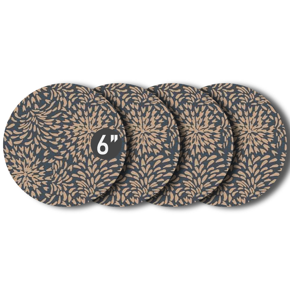 Plant Coasters Set Of Four Multiple Colors and Pattern and Sizes