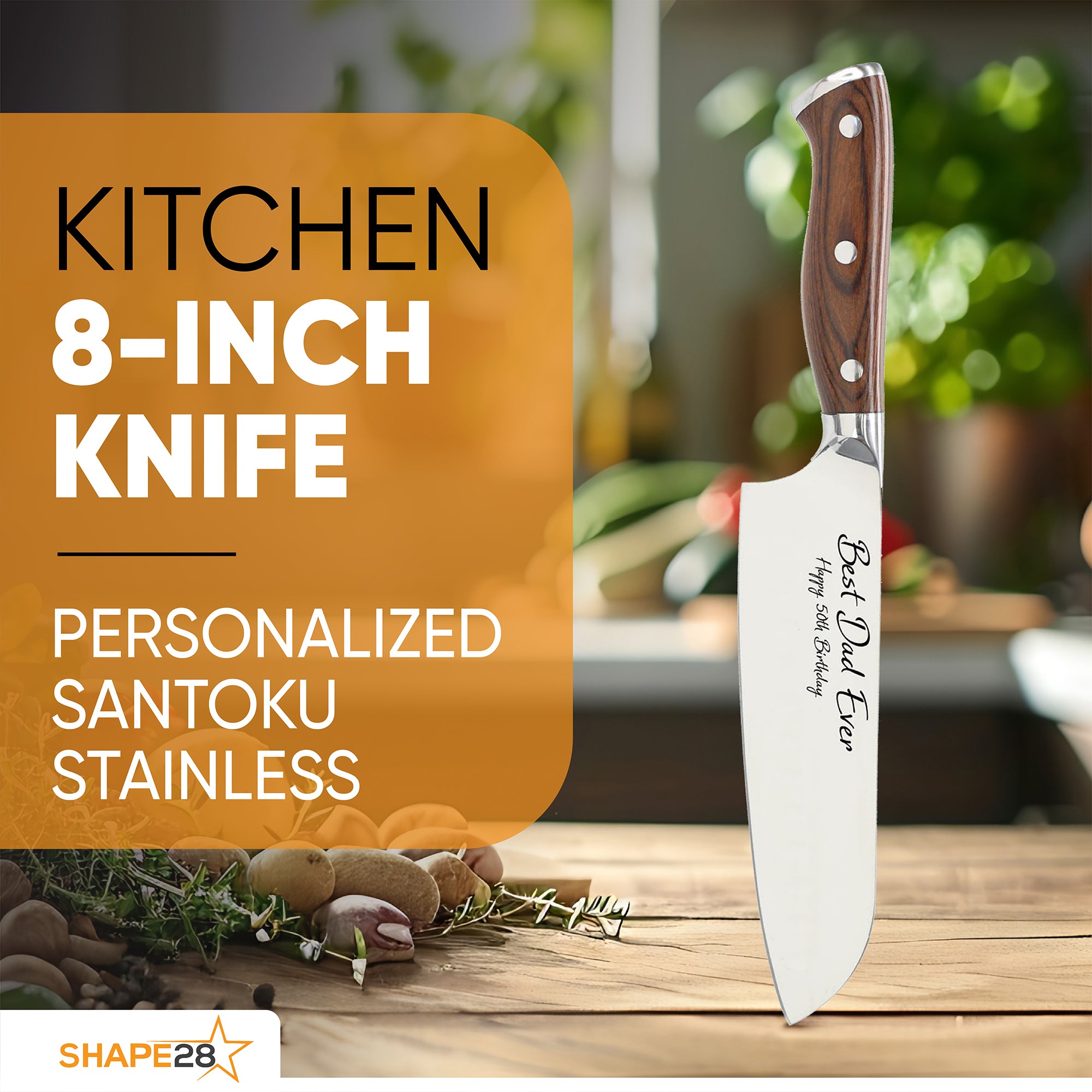 Professional Japanese Knife with Personalization