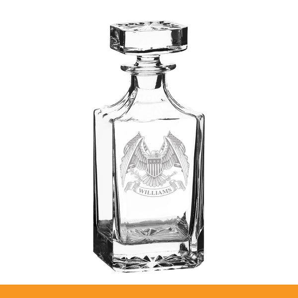 Personalized Patriotic Decanter