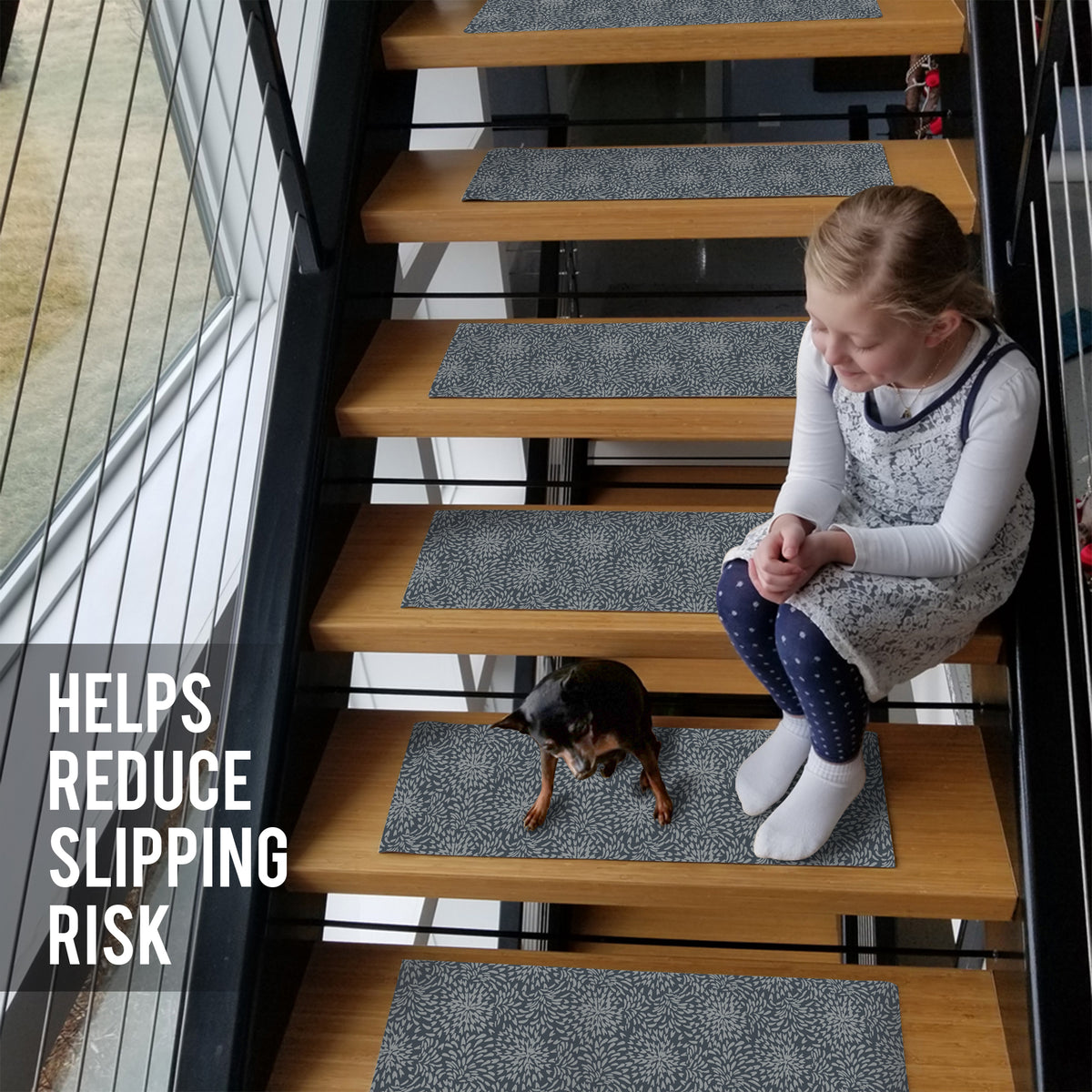 Ultra-Thin Stair Mats 9" x 26" ( 1/10 Inch Thick)