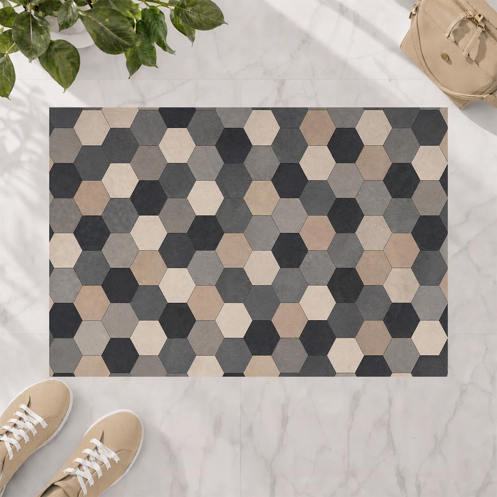 2026 Ultra-Thin Floor Mat (1/10 Inch Thick) - Hexagon