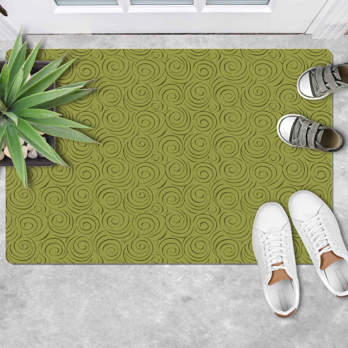 Ultra-Thin Floor Mats 35" x 23"( 1/10 Inch Thick)