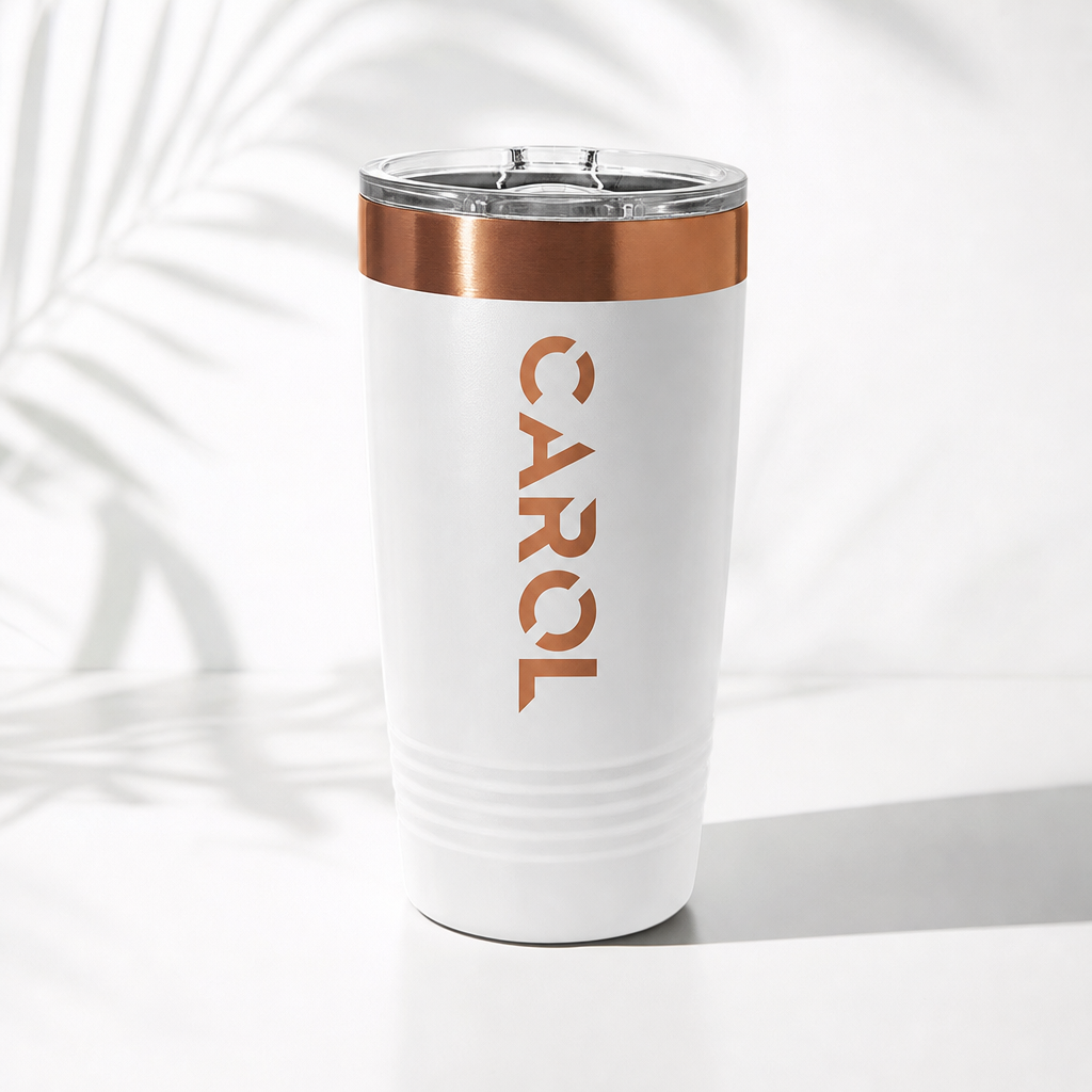 Personalized 20 oz Razor Font Tumbler with Name
