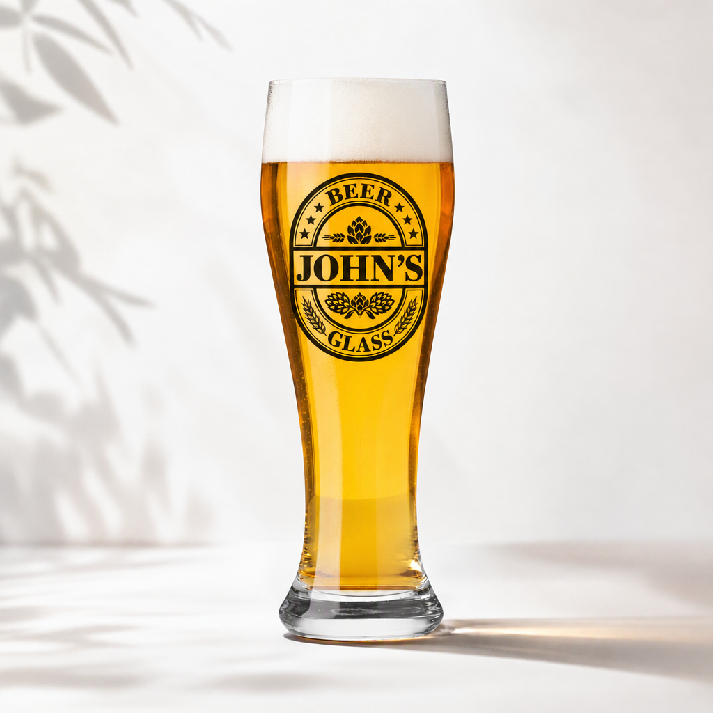 The Brewmaster – Personalized 16 oz Pilsner Beer Glass