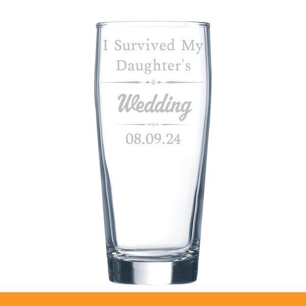 Customizable Glasses – Personalized " I survived",  Weeding,  Graduation