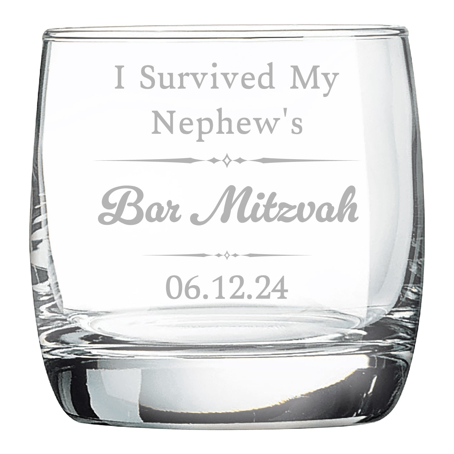 Customizable Glasses – Personalized " I survived",  Weeding,  Graduation