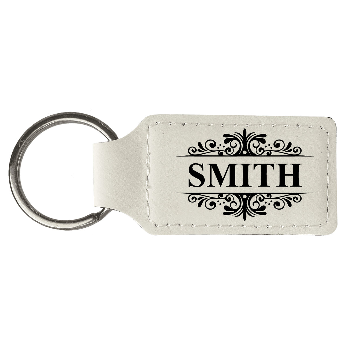 Personalized Laserable Eco Leather Keychain