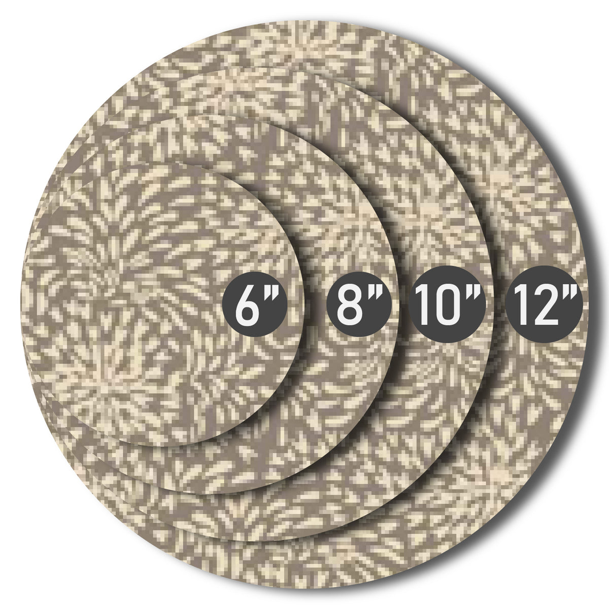 Plant Coasters Set Of Four Multiple Colors and Pattern and Sizes