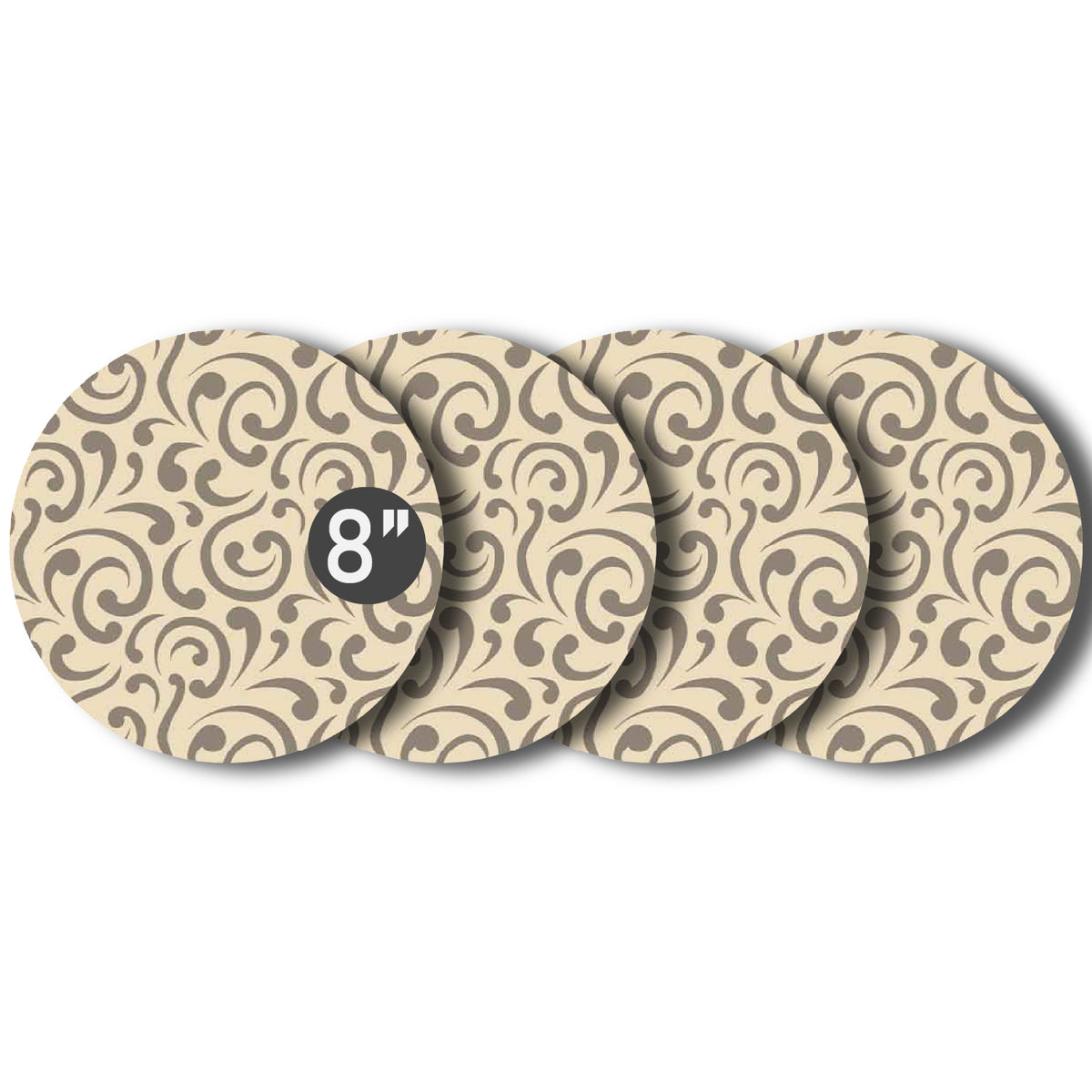 Plant Coasters Set Of Four Multiple Colors and Pattern and Sizes
