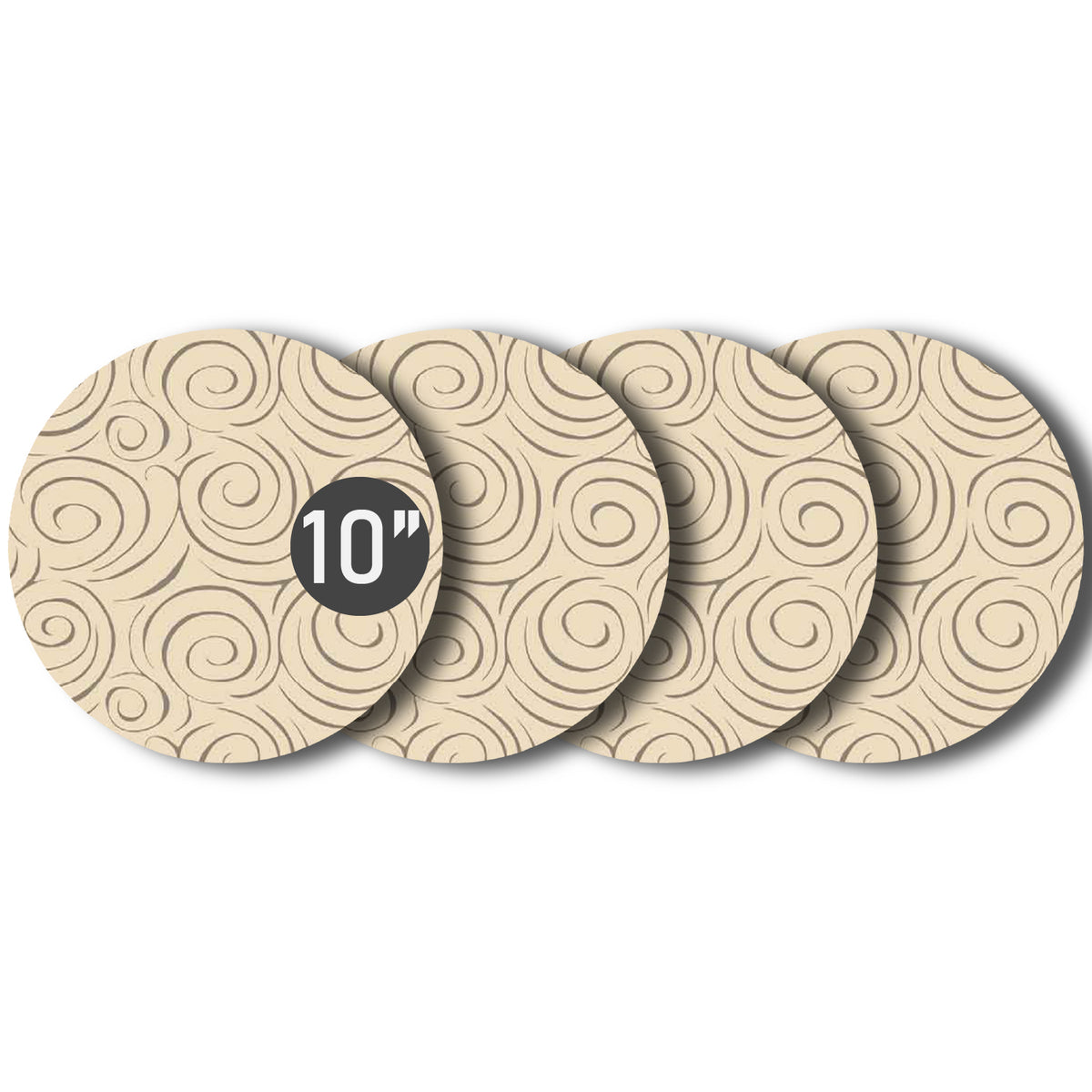 Plant Coasters Set Of Four Multiple Colors and Pattern and Sizes