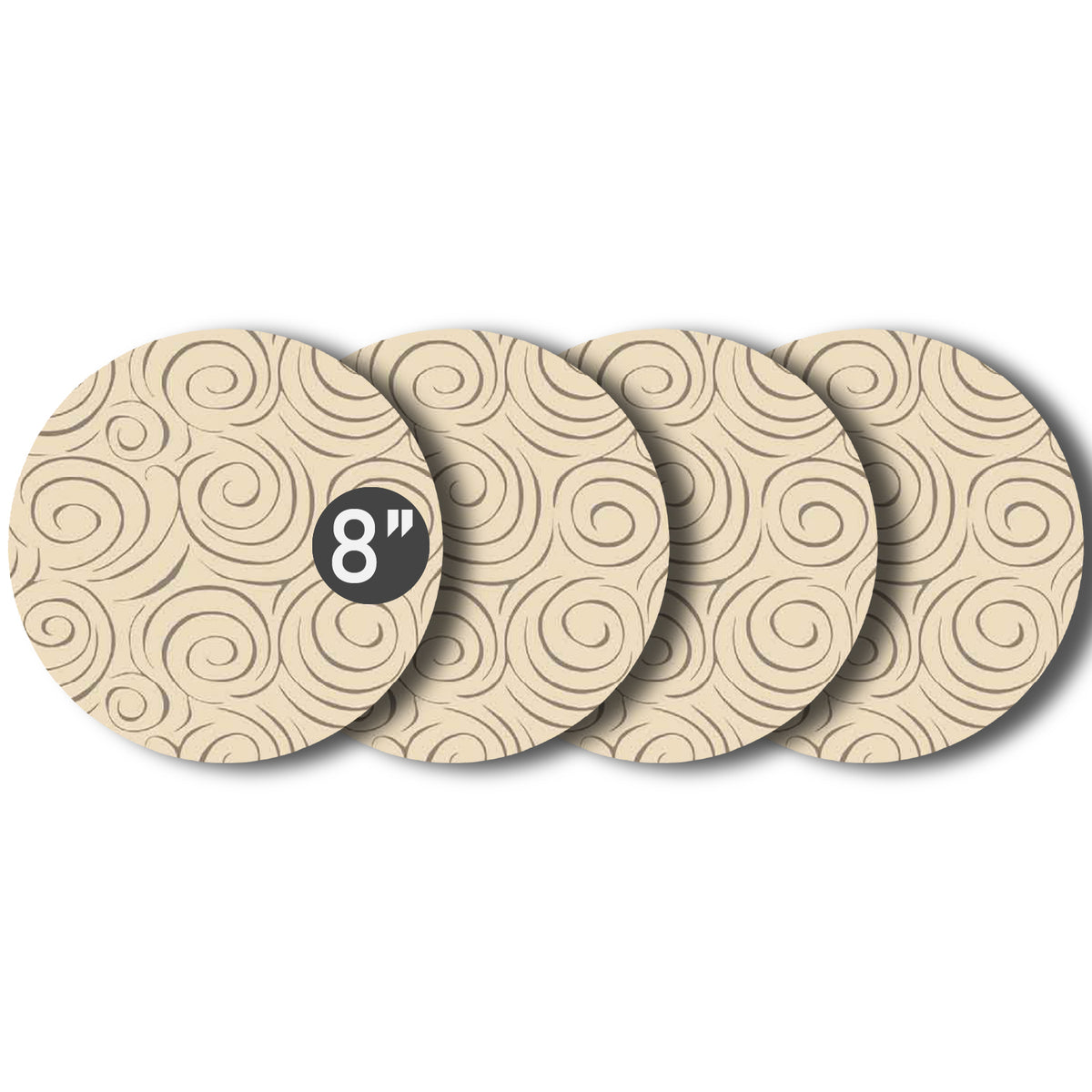 Plant Coasters Set Of Four Multiple Colors and Pattern and Sizes