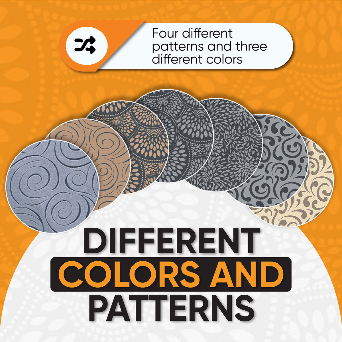 Plant Coasters Set Of Four Multiple Colors and Pattern and Sizes