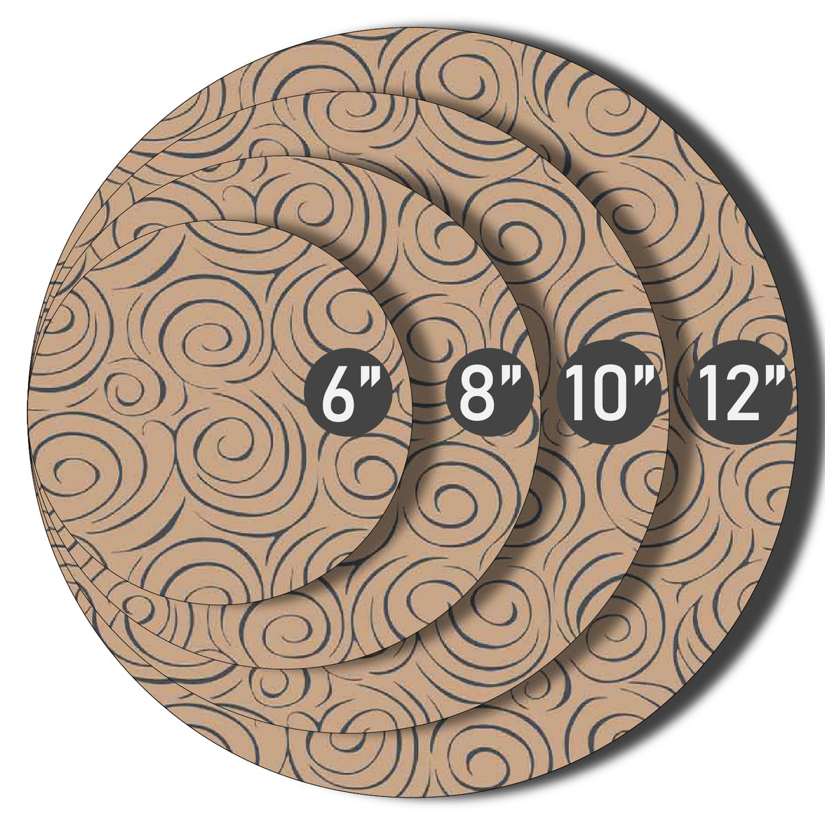 Plant Coasters Set Of Four Multiple Colors and Pattern and Sizes