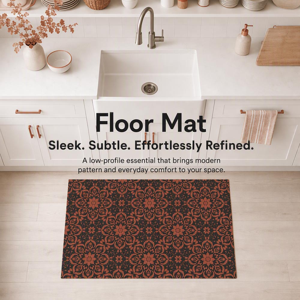 Vintage Garden ultra-thin floor mat lifestyle image