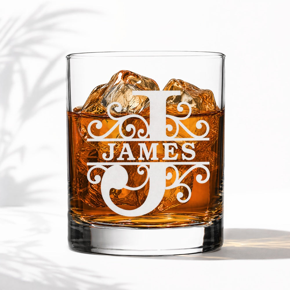 2026 The Royal Crest – Personalized Engraved Monogram Glass