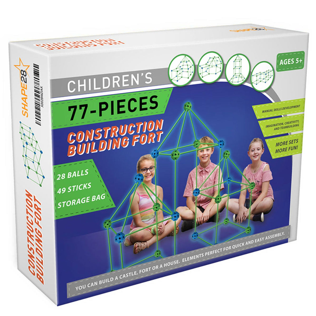Construction Fort - 77pc set