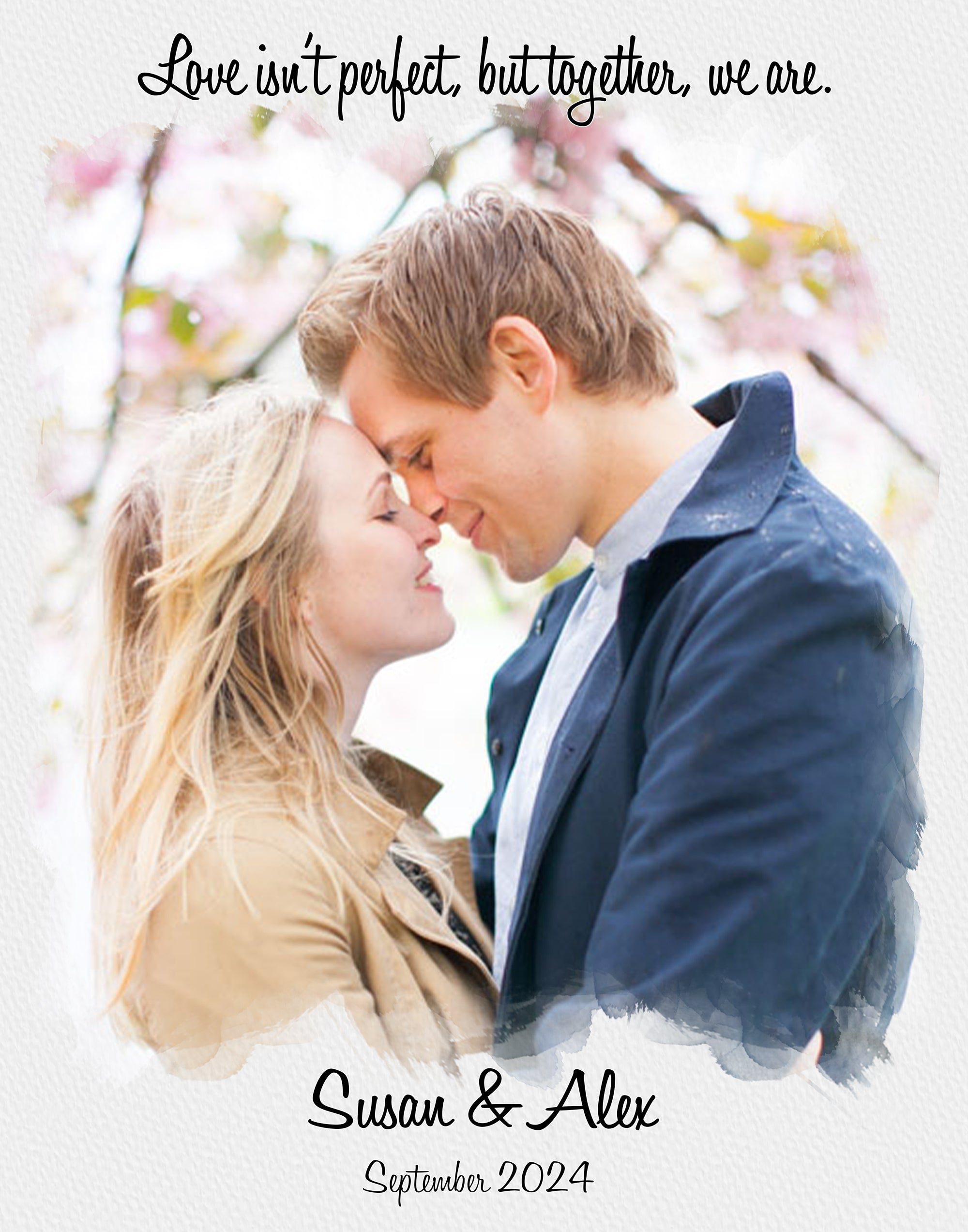 Custom Couple Canvas Portrait
