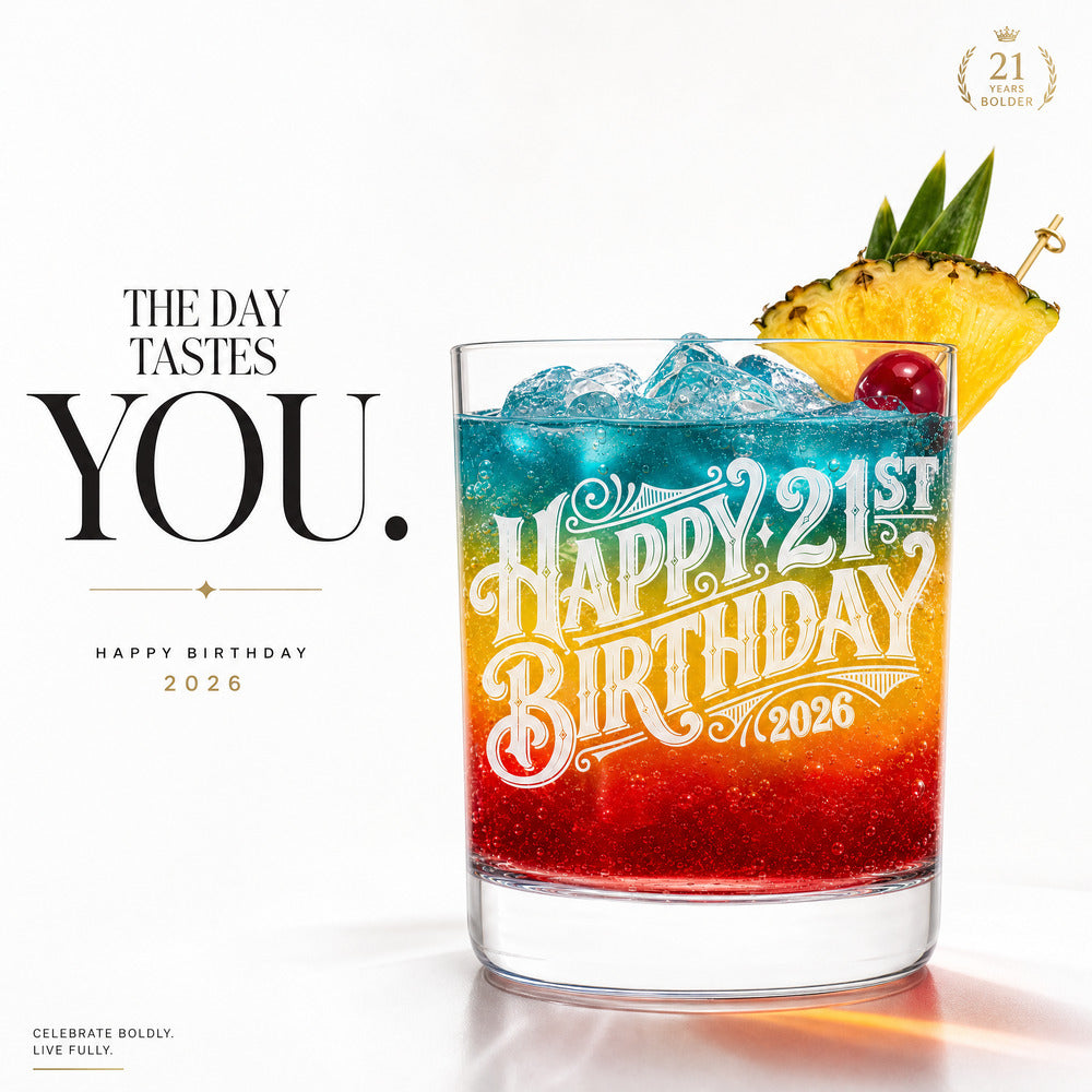 The Birthday Toast | Personalized 10.5 oz Whiskey Glass