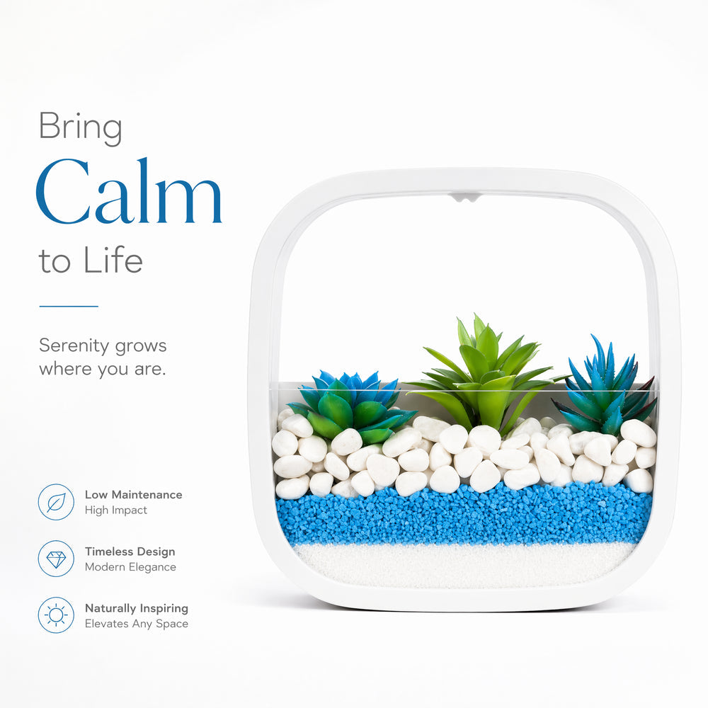 Hanging Decorative Plant Holder - Indoor and Outdoor Wall Planter - White