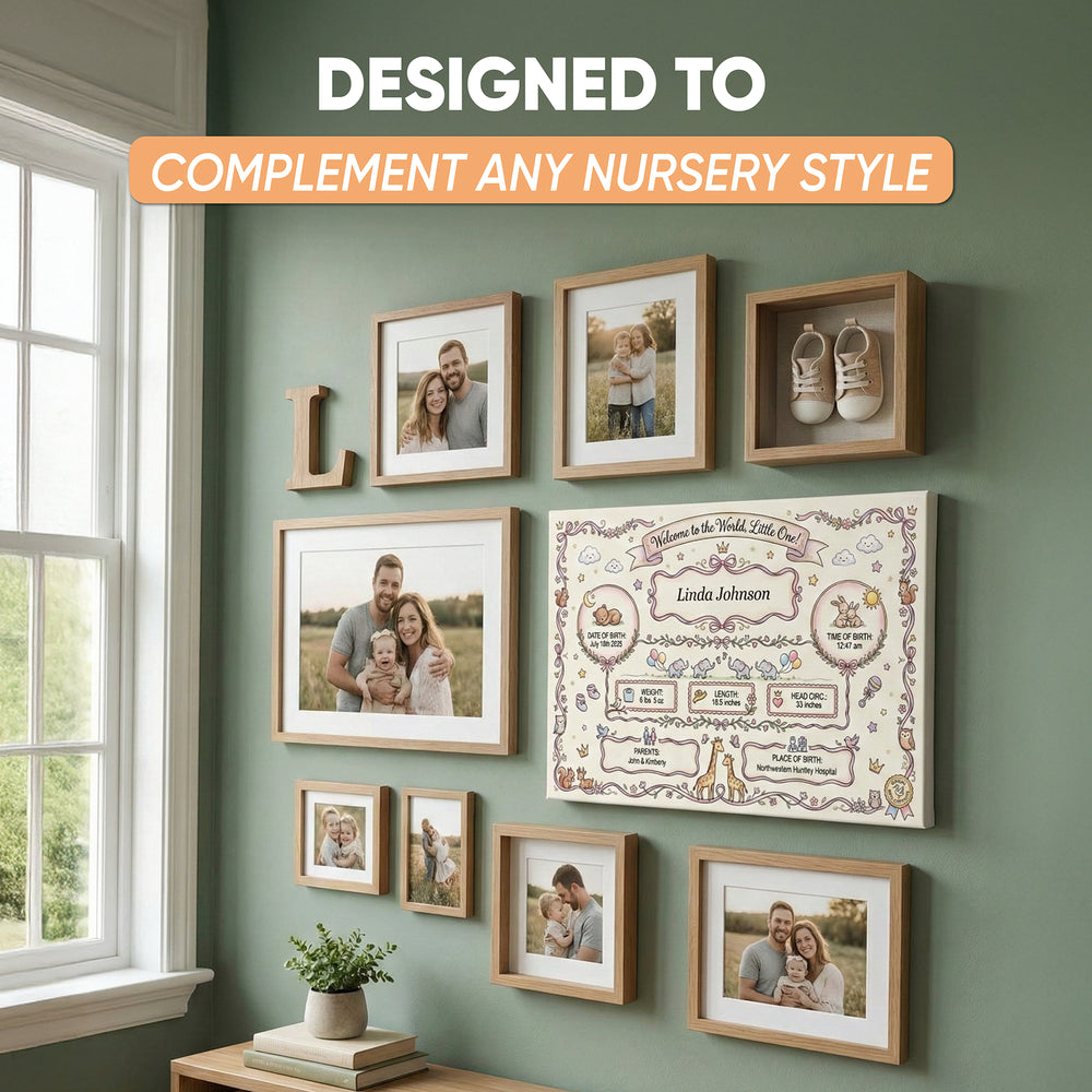 Personalized Birth Certificate Canvas – A Timeless Keepsake