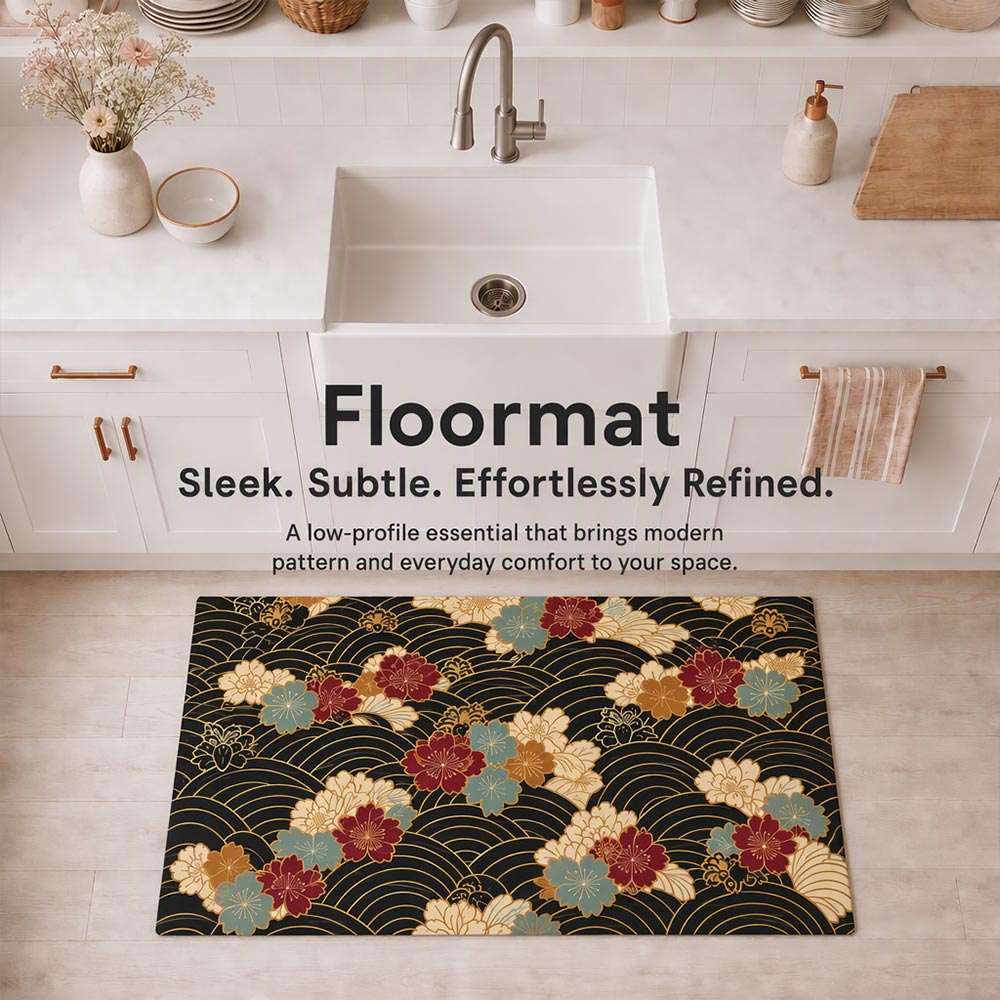 2026 Ultra-Thin Floor Mat - Sakura Garden  (1/10 Inch Thick)