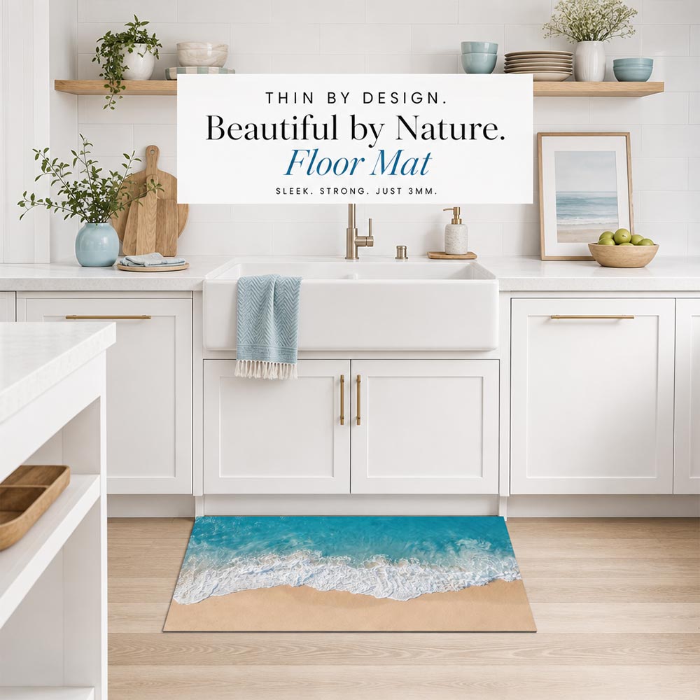 2026 Ultra-Thin Floor Mat - Exotic Beach (1/10 Inch Thick)