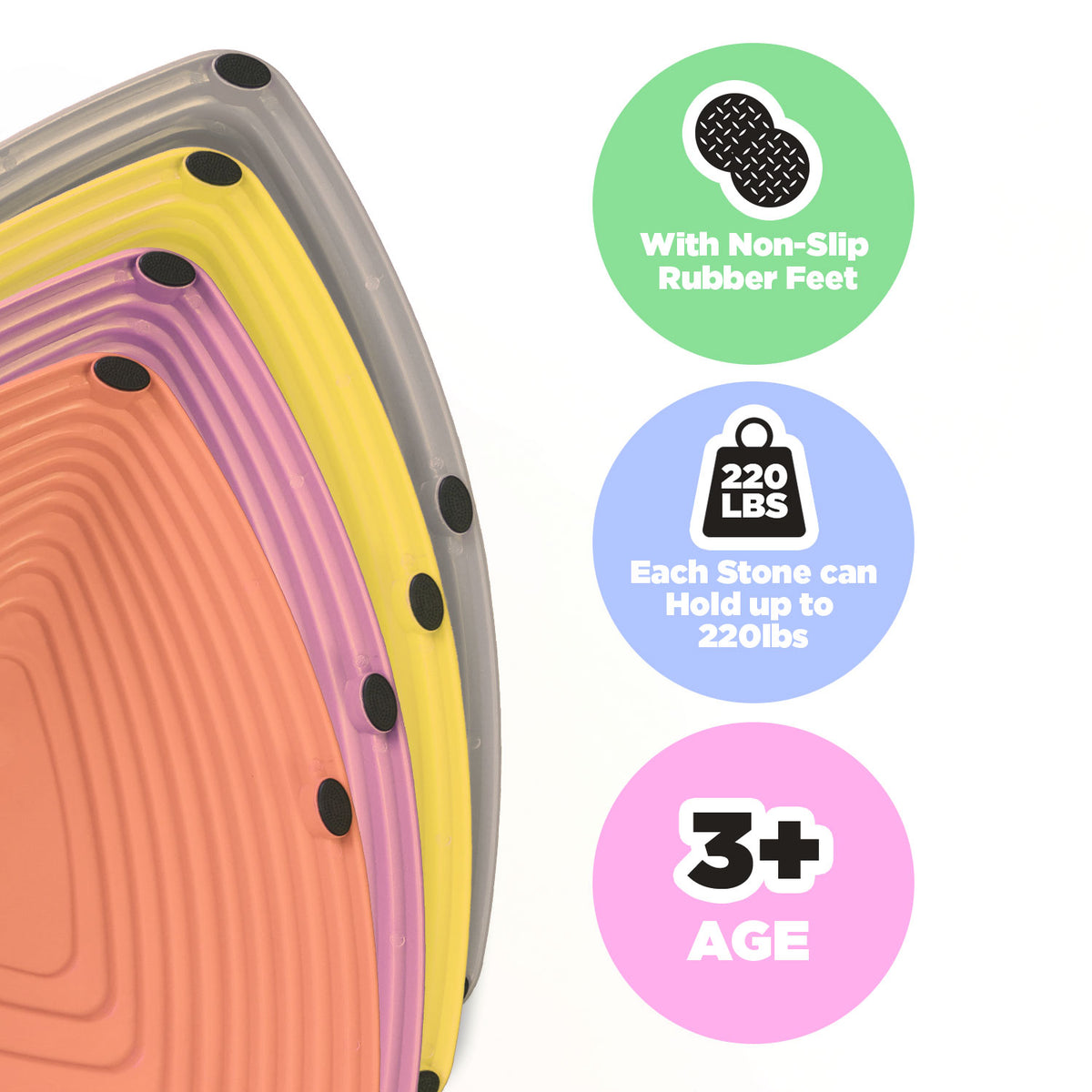 Stepping Stones for Kids - Children's Exercise Equipment 11pcs