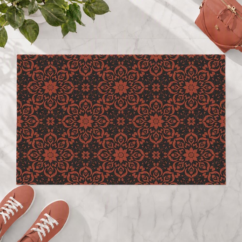 Vintage Garden ultra-thin floral floor mat